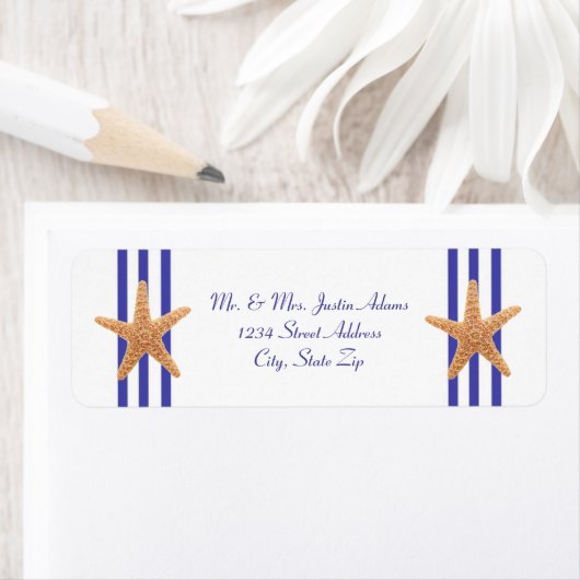 Nautical Starfish - Return Address Labels (Insitu)