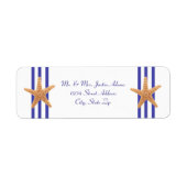 Nautical Starfish - Return Address Labels (Voorkant)