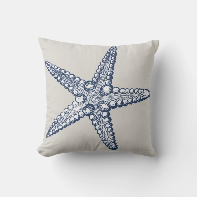 Nautical Starfish Sierkussen (Voorkant)
