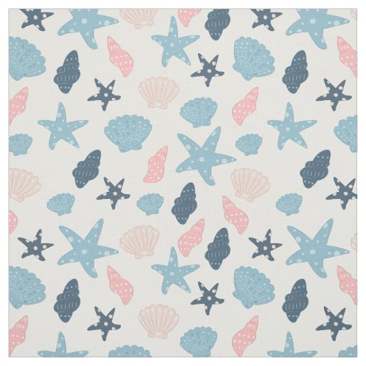 Nautical Starfish Stof (Swatch)