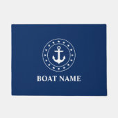 Nautical Stars Anker Navy Blue Deurmat (Voorkant)