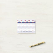 Nautical Stars & Stripes Patroon | Jouw namen toev Post-it® Notes (Op bureau)