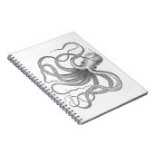 Nautical steampunk octopus  preppy kraken notitieboek (Rechterzijde)