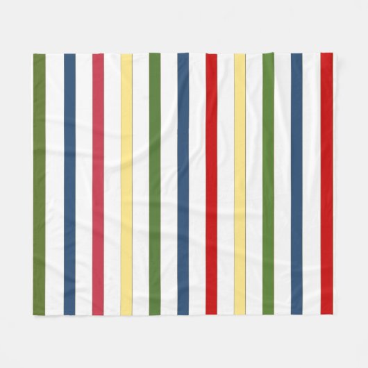 Nautical Stripe Fleece Blanket (Voorkant (Horizontaal))