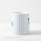 Nautical Stripe Patroon voor walvissen Koffiemok (Center)