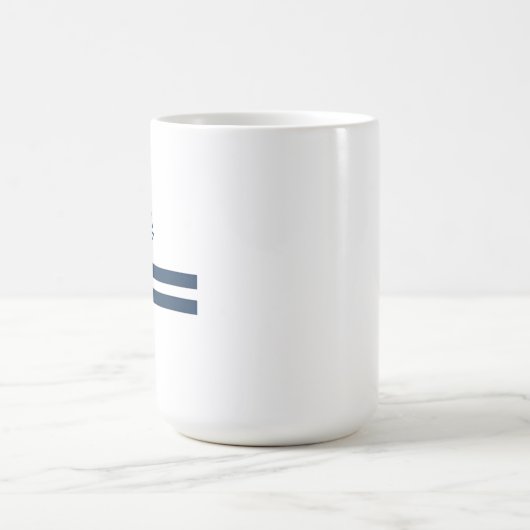 Nautical Stripe Sailboat Koffiemok (Center)