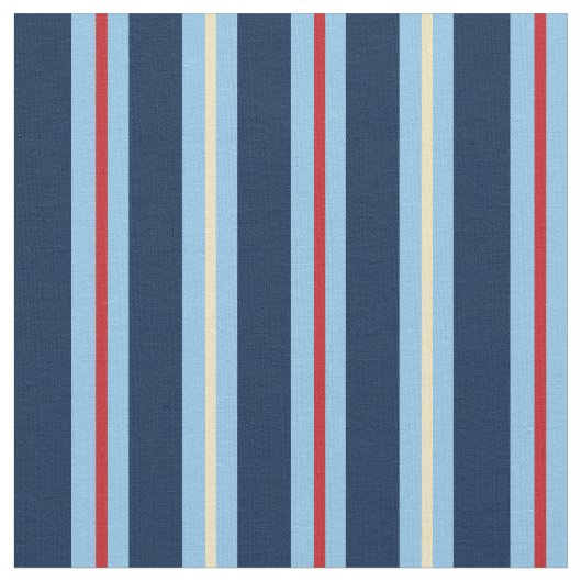 Nautical Striped Fabric Stof (Close Up)