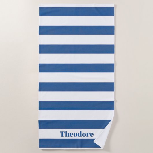 Nautical Striped Strandlaken (Voorkant)