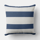 Nautical Striped Weave Navy White ID1248 Kussen (Achterkant)