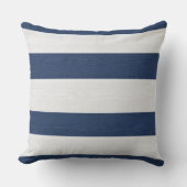 Nautical Striped Weave Navy White ID1248 Kussen (Voorkant)