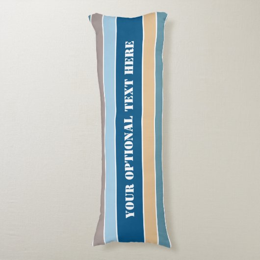 Nautical Stripes, aangepaste carrosserie Lichaamskussen (Voorkant Verticaal)