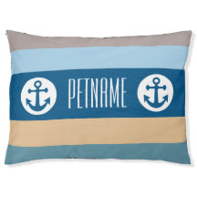 Nautical Stripes aangepaste hondenbedden