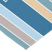 Nautical Stripes aangepaste teksttabelrunners Korte Tafelloper (Hoek)
