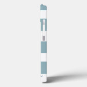 Nautical Stripes Anchor Case-Mate iPhone Case (Achterkant / Links)