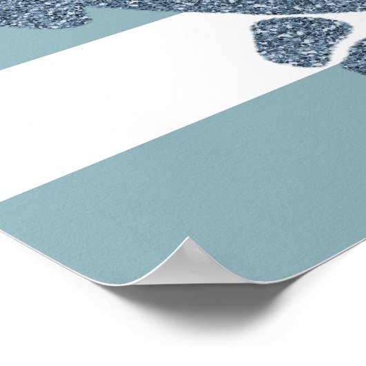 Nautical Stripes Anchor Poster (Hoek)