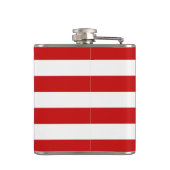 Nautical Stripes and Anchor with Monogram Heupfles (Achterkant)