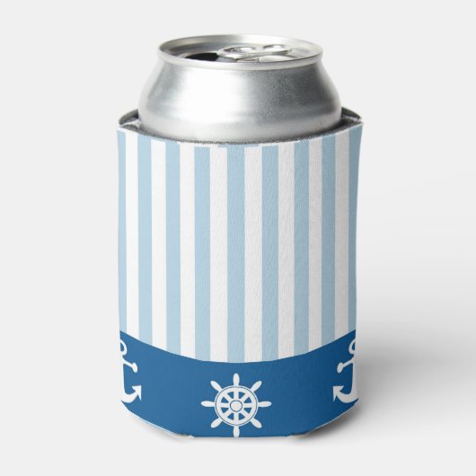 Nautical Stripes Blikjeskoeler (Blikje Voorkant)