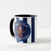 Nautical Stripes Boy Pirate Mok (Voorkant links)