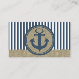 Nautical Stripes en Anker Zitplaatsen Kaarten Plaatskaartje