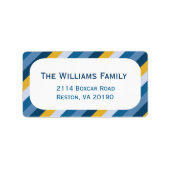 Nautical Stripes Etiket (Voorkant)