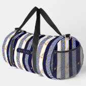 Nautical Stripes Gold Chains Anker Luxe reizen Plunjezak (Rechterhoek)