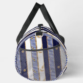 Nautical Stripes Gold Chains Anker Luxe reizen Plunjezak (Rechts)