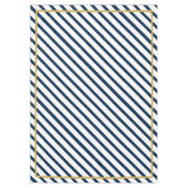 Nautical Stripes Navy and Gold Tafelkleed (Voorkant)