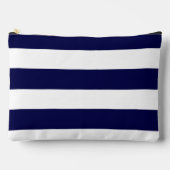 Nautical Stripes Navy Blauw en Wit Etui (Voorkant)