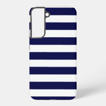 Nautical Stripes Navy Blauw en Wit