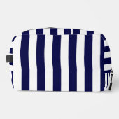 Nautical Stripes Navy Blauw en Wit Toilettasje (Voorkant)