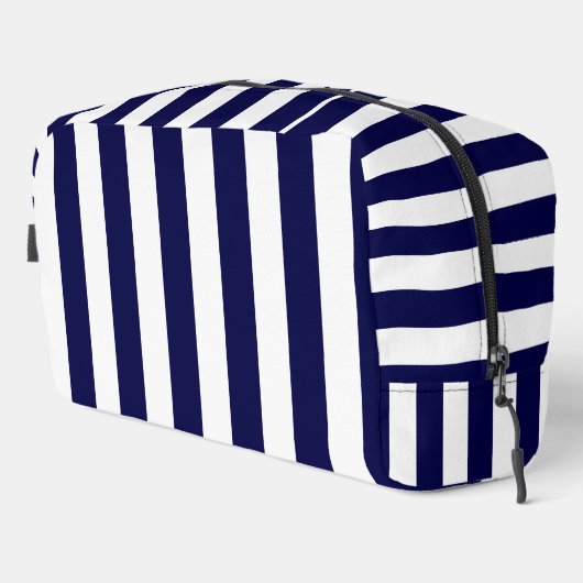 Nautical Stripes Navy Blauw en Wit Toilettasje (Rechterhoek)