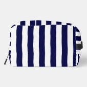 Nautical Stripes Navy Blauw en Wit Toilettasje (Achterkant)