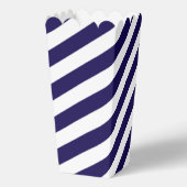 Nautical Stripes & Navy Blue Anchor Wedding Bedankdoosjes (Achterkant)