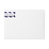 Nautical Stripes & Navy Blue Ship Wedding (Voorkant)