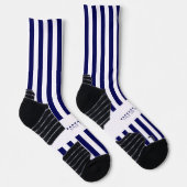 Nautical Stripes Navy Blue Trendy Stylish Sokken (Rechts)