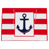 Nautical Stripes | Rood Large Cadeautasje (Voorkant)