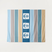Nautical Stripes tapestry Wandkleed (Voorkant (horizontaal))
