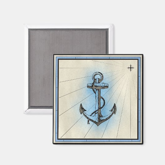 Nautical  Style Anchor Magnet (Voorkant / Achterkant)