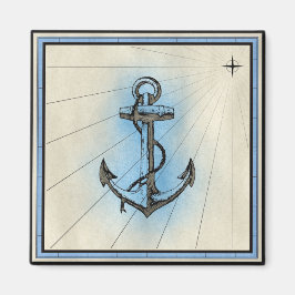Nautical  Style Anchor Magnet