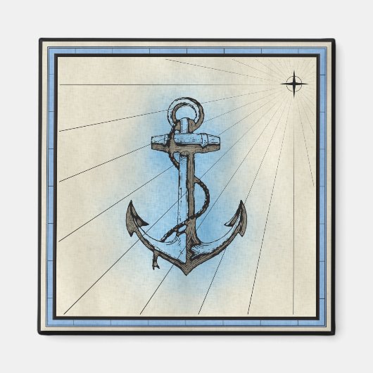 Nautical  Style Anchor Magnet (Voorkant)