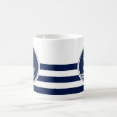 Nautical Style Blue en White Anchor, Sailor Koffiemok (Center)