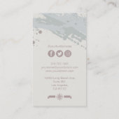 Nautical Style Traveler's Visitekaartje - Beige (Achterkant)