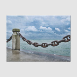 Nautical Summer Beach Front Blue Tissuepapier