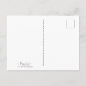 Nautical Summer Beach Front Blue Trendy Briefkaart (Achterkant)