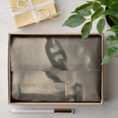 Nautical Summer Beach Front Sepia Brown Waterverf Tissuepapier (Geschenk)