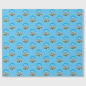 Nautical Summer Birthday Nubble Maine Lighthouse Cadeaupapier (Vlak)