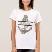 Nautical t-Shirt met Anchor en scheepsnaam (Voorkant)