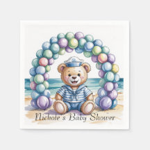 Nautical Teddy Bear Beach Boy Baby shower