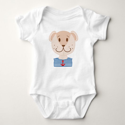 Nautical Teddy Bear Romper (Voorkant)