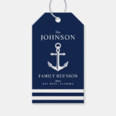 Nautical Thapent Family Reunion Anchor Cadeaulabel (Voorkant)
